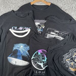 Cloak Hidden In Plain Sight T-Shirt Lot of 6 Mens XXL Black Short Sleeve Graphic